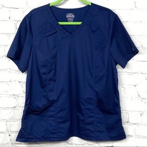 Cherokee women’s navy blue scrub top XL